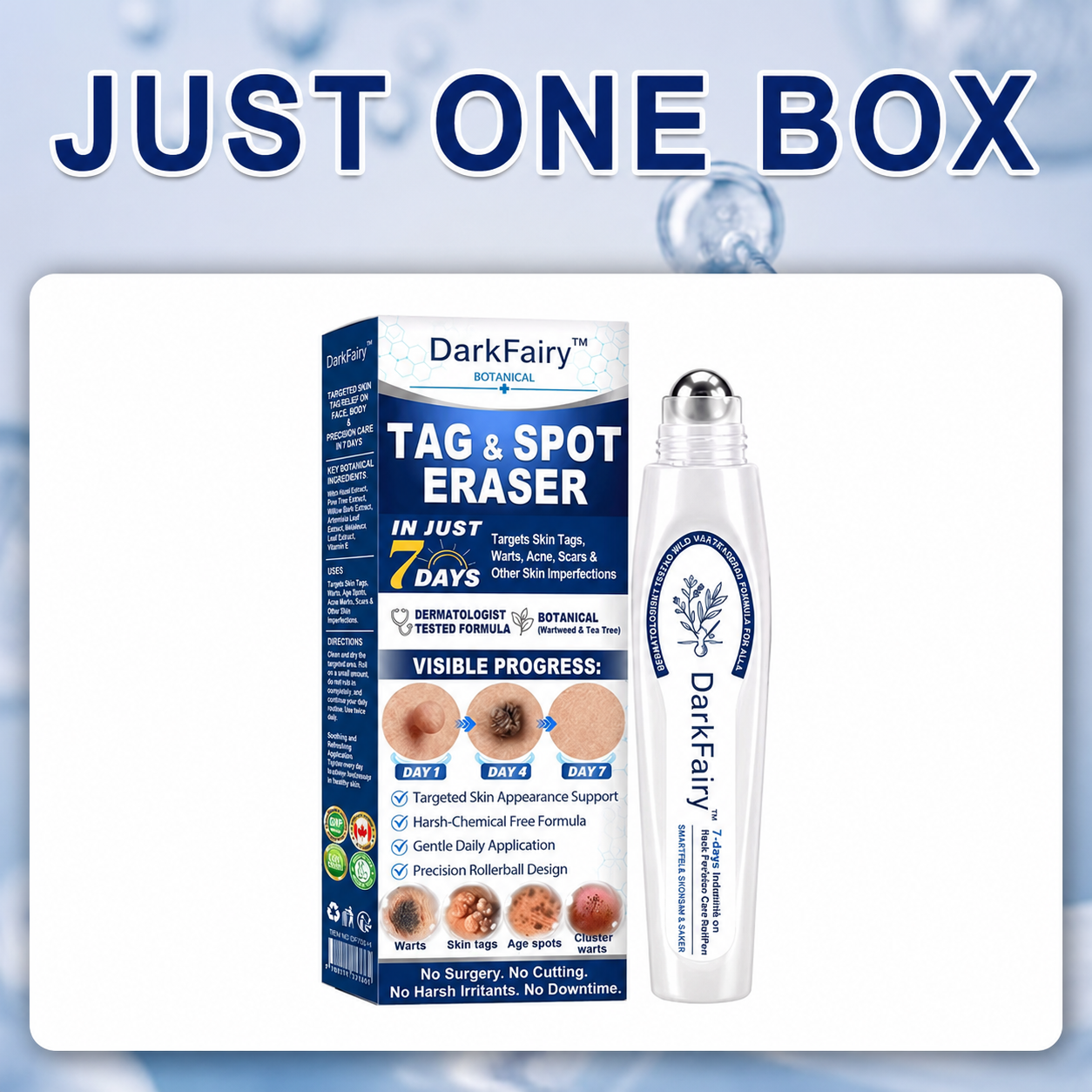 𝘿𝙖𝙧𝙠𝙁𝙖𝙞𝙧𝙮™👩‍⚕️ 𝟕-𝐃𝒂𝘆 𝐒𝗸𝐢𝐧 𝐓𝒂𝗴 & 𝐒𝐩𝙤𝐭 𝐄𝐫𝒂𝐬𝙚𝐫 Painless & Scar-Free Advanced Imperfection Removal Rollerball Pen